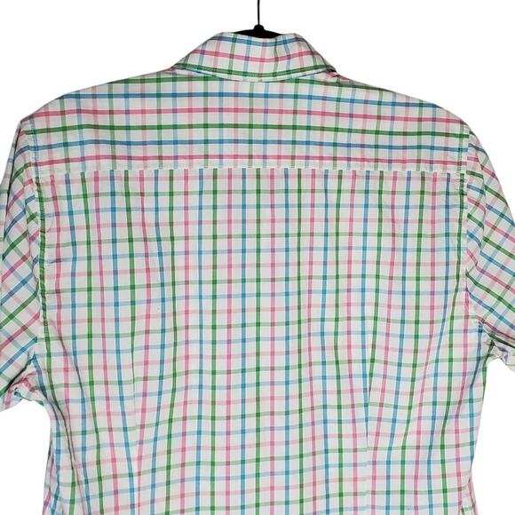 BARBOUR short sleeve checkered Multicolor button down short sleeve S - Picture 7 of 12